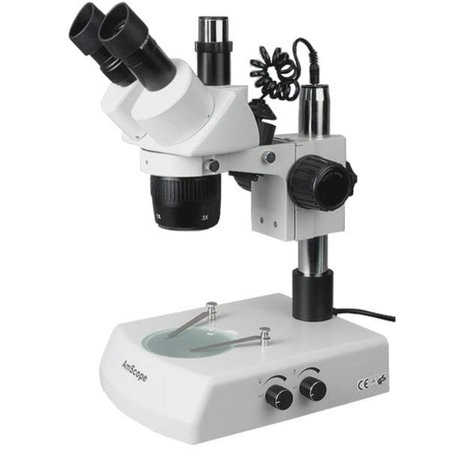 20X-40X-80X Trinocular Stereo Microscope With Top & Bottom Lights -  AMSCOPE, SW-2T24Z